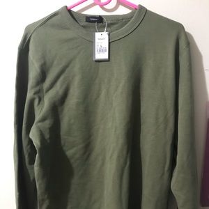 Crewneck solid color 100% cotton sweatshirt